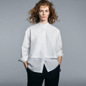 +J SUPIMA COTTON LONG SLEEVE SHIRT Jacket - XS